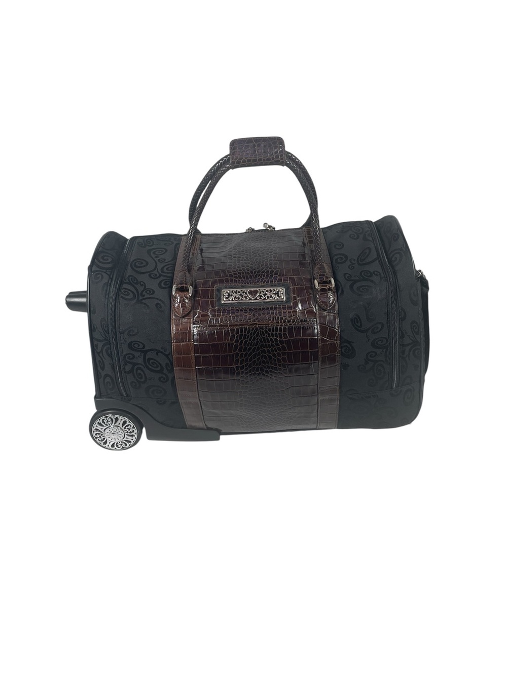 Brighton Weekender Side Wheeler Rolling Luggage Suitcase Bag Carry On Duffel